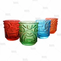 New 👏 BarMan Colored Tiki Stacking Tumblers (12oz) - Set Of 4 🔥 -Barman Sales Store 12oz colored tiki stacking tumblers all colors bpc 1 700x700