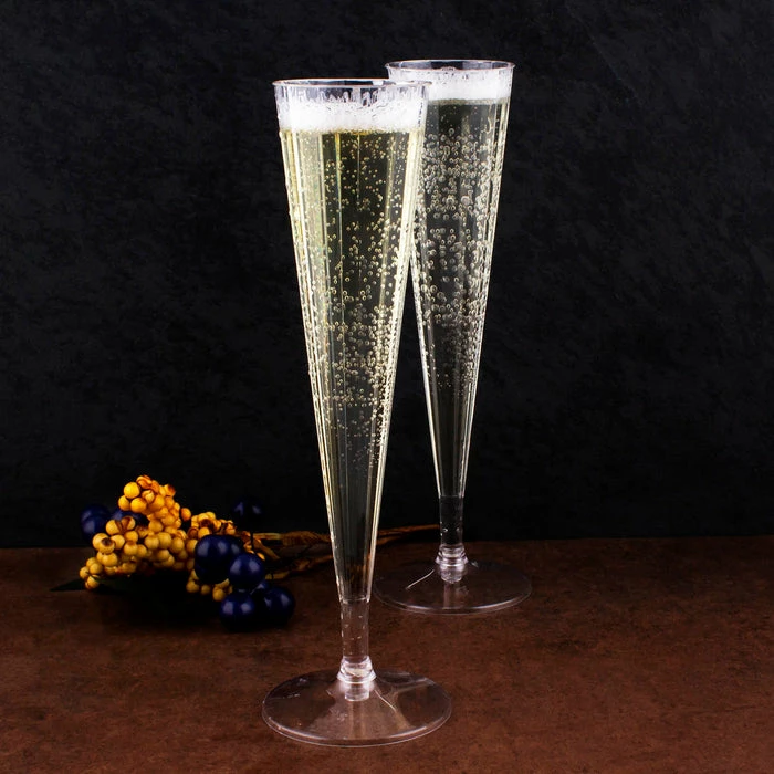 New 😍 BarMan 2 Piece Flute - 5 Ounce - 10 Count ❤️ 2 New 😍 BarMan 2 Piece Flute - 5 Ounce - 10 Count ❤️ - Image 2