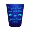 Discount 😍 BarMan CUSTOMIZABLE - 1.5oz Blue Frosted Shot Glass - Bird Knot ✨