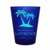 Coupon 😉 BarMan CUSTOMIZABLE - 1.5oz Blue Frosted Shot Glass - Palms 😀