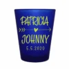 Buy ❤️ BarMan CUSTOMIZABLE - 1.5oz Blue Frosted Shot Glass - Arrow Heart 👍