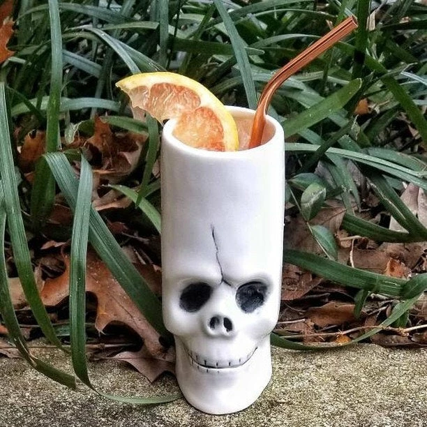 Discount 🎁 BarMan BarConic® 12 Oz Tiki Drinkware - Bones 🧨 3 Discount 🎁 BarMan BarConic® 12 Oz Tiki Drinkware - Bones 🧨 - Image 3