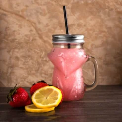 Hot Sale ❤️ BarMan BarConic® Fox Mason Jar With Handle - 16 Ounce 💯 -Barman Sales Store Barconic fox masonjar 16oz 3 700x700