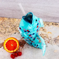 Buy 🎉 BarMan BarConic® Tiki Drinkware - Rainbow Fish - 18 Ounce ⌛ -Barman Sales Store Barconic rainbowfish scene2 700x700