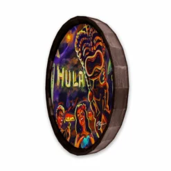 Best reviews of 😍 BarMan Vintage Hula Bar Wood Barrel Top Sign/Clock 😍 -Barman Sales Store BarrelTop SideAngledView BT KC BARR CB VINT 700x700