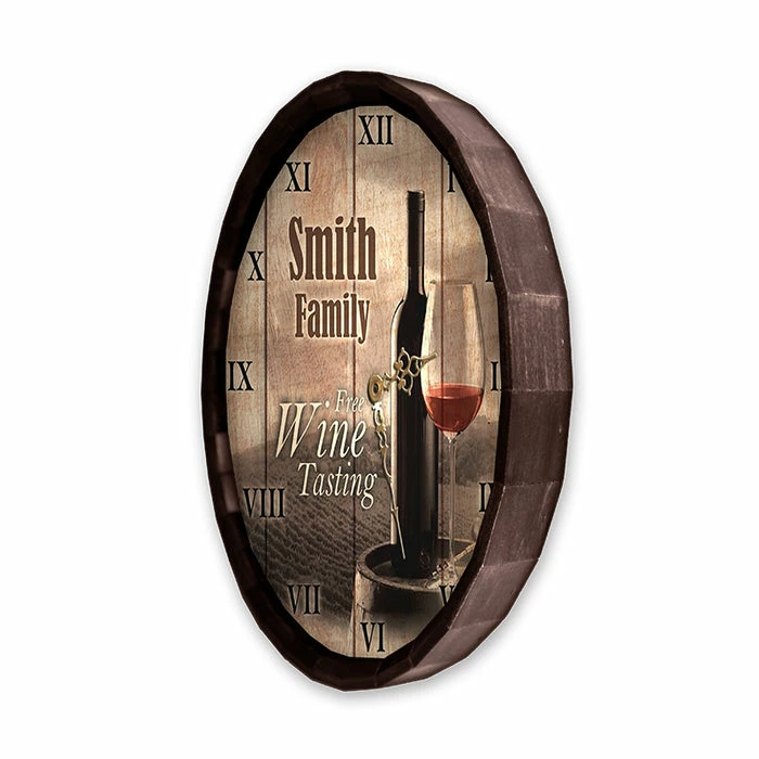 Cheap ๐ BarMan Custom Wood Barrel Top Clock โ Free Wine Tasting ๐ 4 Cheap ๐ BarMan Custom Wood Barrel Top Clock โ Free Wine Tasting ๐ - Image 4