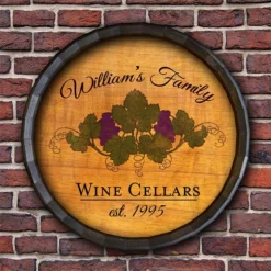 Budget ✔️ BarMan Wine Cellar Barrel Top Tavern Sign 👍 -Barman Sales Store BarrelTop StraightFlatView LG BT KC BARR SIGN WNCEL 700x700