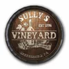 Budget 🛒 BarMan Custom Wood Barrel Top Sign – Vineyard ⭐