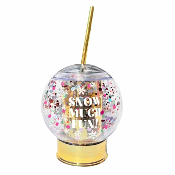 Budget ๐ BarMan Snow Much Fun Novelty Confetti Snowglobe Cup W/Straw - 12oz. โญ 1 Budget ๐ BarMan Snow Much Fun Novelty Confetti Snowglobe Cup W/Straw - 12oz. โญ