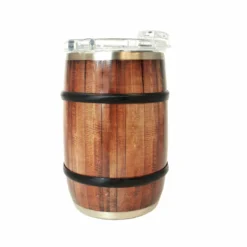 Coupon 🎉 BarMan Orca Whiskey Barrel - Oak Wood Grain - 12 Oz. ✨