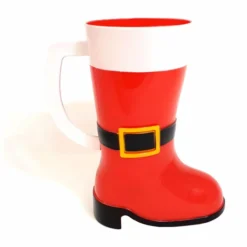 New ❤️ BarMan Santa Claus Boot Mug - Plastic - 10 Oz 🔔