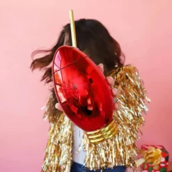 Best Sale 🌟 BarMan Red 🎁 Christmas Light Bulb Novelty Cup W/Lid & Straw - 24 Oz. ❤️ -Barman Sales Store DW XMASLIGHT R 2 700x700