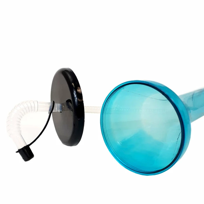 Budget ⌛ BarMan BarConic® Party Yard - 24 Oz. - Blue With Black Lid & Straw 😀 3 Budget ⌛ BarMan BarConic® Party Yard - 24 Oz. - Blue With Black Lid & Straw 😀 - Image 3