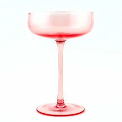 Coupon 🧨 BarMan Mid Century Champagne Coupe - Blush - 8 Ounce ⌛