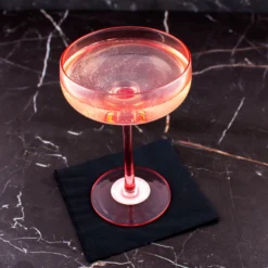 Coupon 🧨 BarMan Mid Century Champagne Coupe - Blush - 8 Ounce ⌛ -Barman Sales Store Mid Century Champagne Coupe Blush scene2 700x700