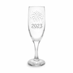 Hot Sale 😉 BarMan NEW YEARS CHAMPAGNE GLASS - 2023 - 7.5 OZ FLUTE 👍