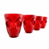 Best deal 🧨 BarMan Gothic Skull Ruby Plastic Shot Glasses - 2 Ounce - Pack Of 4 🛒
