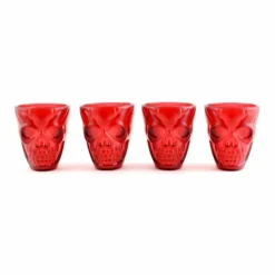 Best deal 🧨 BarMan Gothic Skull Ruby Plastic Shot Glasses - 2 Ounce - Pack Of 4 🛒 9 Best deal 🧨 BarMan Gothic Skull Ruby Plastic Shot Glasses - 2 Ounce - Pack Of 4 🛒 -Barman Sales Store Red Skull Shot Cups set of 4 2 700x700