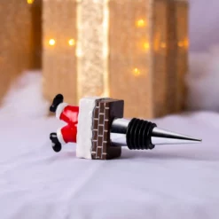 Outlet 🥰 BarMan Santa Wine Stopper 👍 -Barman Sales Store Santa wine stopper scene3 700x700