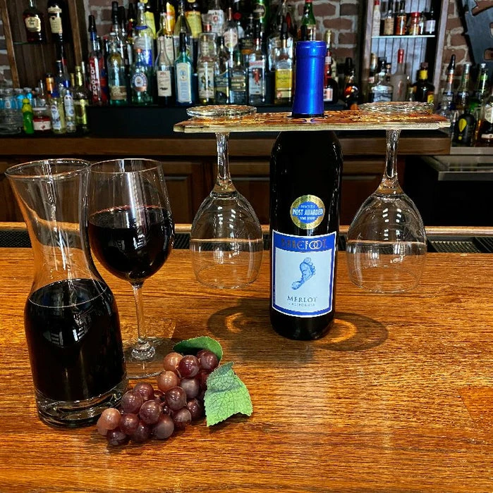 Cheap 🧨 BarMan CUSTOMIZABLE WOOD WINE GLASS CADDY - FAMILY RUSTIC WOOD ⭐ 5 Cheap 🧨 BarMan CUSTOMIZABLE WOOD WINE GLASS CADDY - FAMILY RUSTIC WOOD ⭐ - Image 5