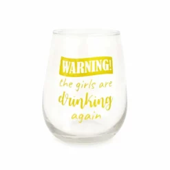 Top 10 🔥 BarMan BARCONIC® GLASSWARE - WARNING - THE 👧 GIRLS ARE DRINKING AGAIN - WINE GLASS - 17OZ 👏