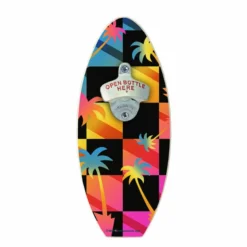 Wholesale 😉 BarMan Awesome Palms Wooden Surfboard Wall Mounted Bottle Opener 😀