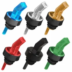 Hot Sale ✨ BarMan Liquor Pourers - Square Tip Screened - Packs Of 12 - Color Options ⌛