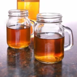 Best deal 🎁 BarMan BarConic® 4.5 Oz Mason Jar Glass With Handle 🔥 -Barman Sales Store barconic 4 5oz glass mason jar 800 700x700