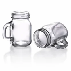 Best deal 🎁 BarMan BarConic® 4.5 Oz Mason Jar Glass With Handle 🔥 -Barman Sales Store barconic 4 5oz glass mason jar 700x700