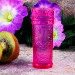 New 🔔 BarMan BarConic® Plastic Tiki Shot - Pink - 2.25 Ounce 🤩 -Barman Sales Store barconic plastic tiki shot pink scene1 700x700
