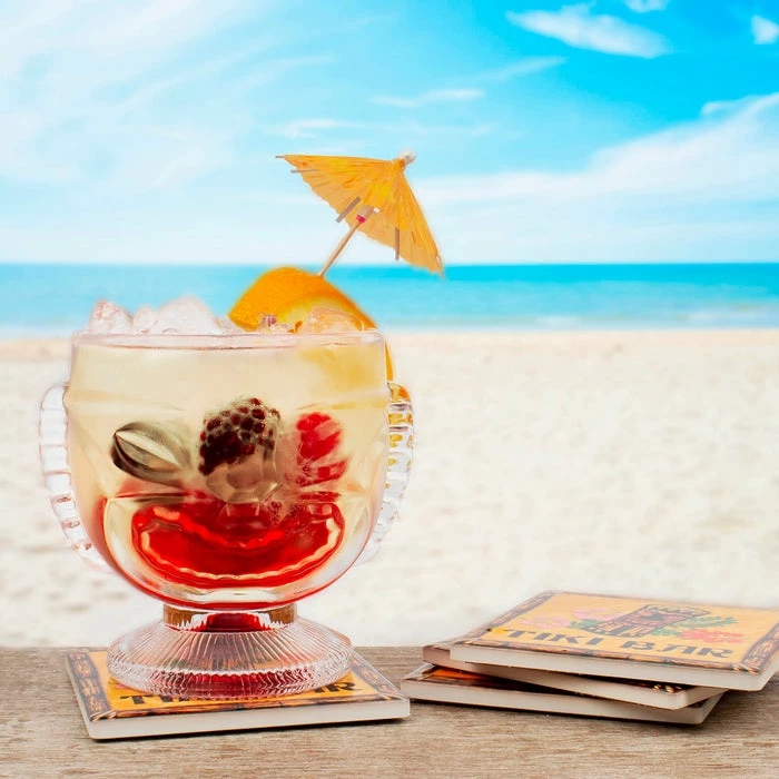 Hot Sale 🔥 BarMan BarConic® Ceramic Tiki Coaster Set - 4 Pack 👏 2 Hot Sale 🔥 BarMan BarConic® Ceramic Tiki Coaster Set - 4 Pack 👏 - Image 2