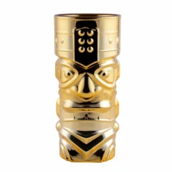 Hot Sale 😉 BarMan BarConic® Metal Plated Tiki Glass - 15 Ounce - (Color Options) 🤩 -Barman Sales Store barconic tiki glass gold clean 700x700