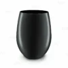 Brand new 🎁 BarMan Wine Glass - Stemless - Plastic - Black - 12 Ounce - Pack Of 6 🥰