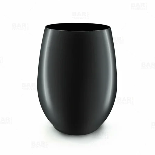 Brand new 🎁 BarMan Wine Glass - Stemless - Plastic - Black - 12 Ounce - Pack Of 6 🥰 -Barman Sales Store black wine goblet bpc 1 1 700x700