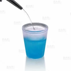 Best reviews of 🥰 BarMan BarConic® 1.5 Oz Plastic Shot Glass With Double Wall - Blue ❤️ -Barman Sales Store blue liquid double wall shot1 700x700