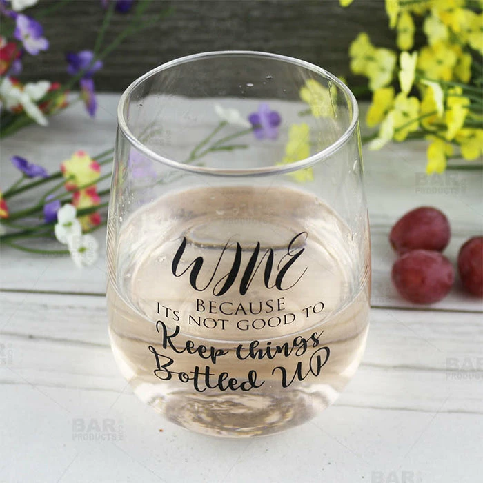 Best Sale 🔥 BarMan Bottled Up Stemless Wine Glass 💯 2 Best Sale 🔥 BarMan Bottled Up Stemless Wine Glass 💯 - Image 2