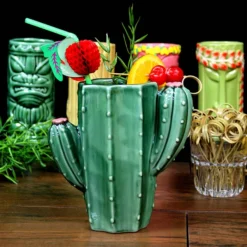 Best Pirce 🥰 BarMan BarConic ® Tiki Mug - Cactus W/ Lid - 15 Ounce 🎉 -Barman Sales Store cactus tiki mug bpc 6 700x700