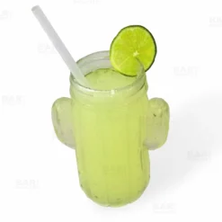 Cheapest 🎁 BarMan BarConic® Cactus Mason Jar Glass - W/ Lid ⭐ -Barman Sales Store cactus mason jar with margarita 800 bpc 700x700
