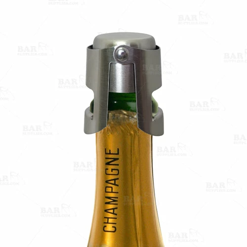 Cheap 😀 BarMan BarConic® Button Style Champagne Stopper - Brushed Stainless Steel 😍 2 Cheap 😀 BarMan BarConic® Button Style Champagne Stopper - Brushed Stainless Steel 😍 - Image 2