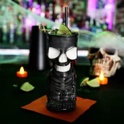 Hot Sale 👍 BarMan BarConic® Tiki Drinkware - Skeleton - 10 Ounce ⭐ 10 Hot Sale 👍 BarMan BarConic® Tiki Drinkware - Skeleton - 10 Ounce ⭐ -Barman Sales Store ceramic skeleton tiki mug glass on bar 700x700