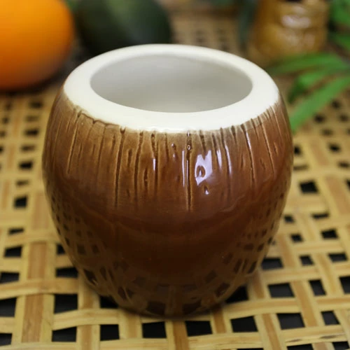 New 😀 BarMan BarConic® Tiki Drinkware - Ceramic Coconut Mug - 14 Ounce ✨ 2 New 😀 BarMan BarConic® Tiki Drinkware - Ceramic Coconut Mug - 14 Ounce ✨ - Image 2