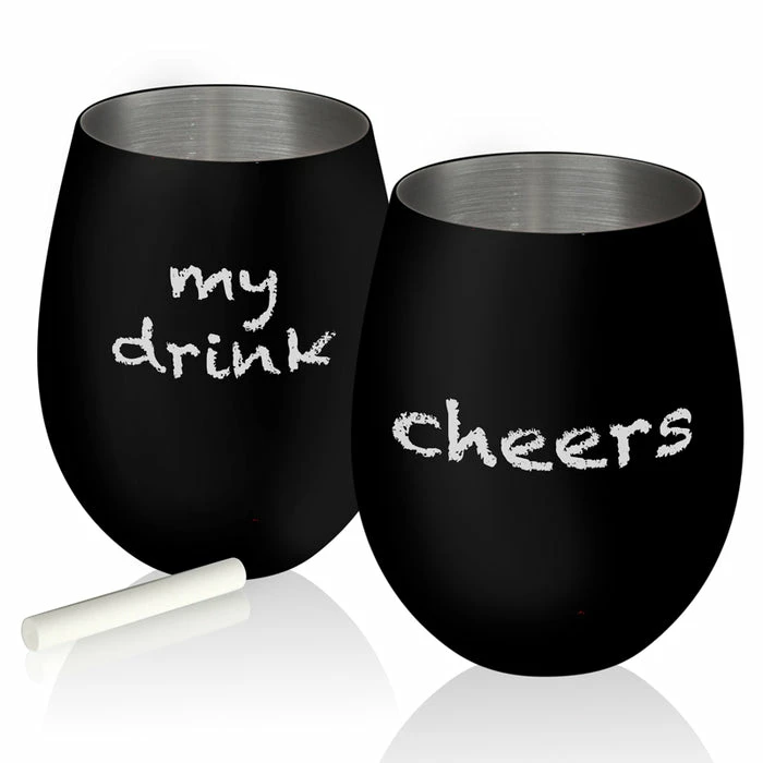 Promo 🤩 BarMan Stemless Stainless Steel Wine Glass - Matte Black - 17 Oz. 🤩 3 Promo 🤩 BarMan Stemless Stainless Steel Wine Glass - Matte Black - 17 Oz. 🤩 - Image 3