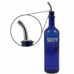 Promo 🔔 BarMan Liquor Pourers - Metal Curved Jet ❤️ -Barman Sales Store curved jet skyy 700x700
