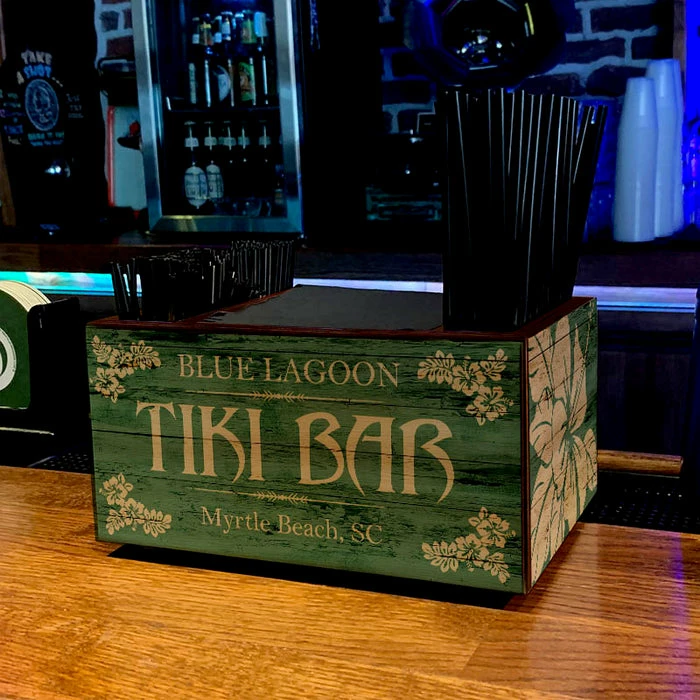 Deals โ BarMan Customizable Wooden Bar Caddy - Tiki Bar ๐ 2 Deals โ BarMan Customizable Wooden Bar Caddy - Tiki Bar ๐ - Image 2