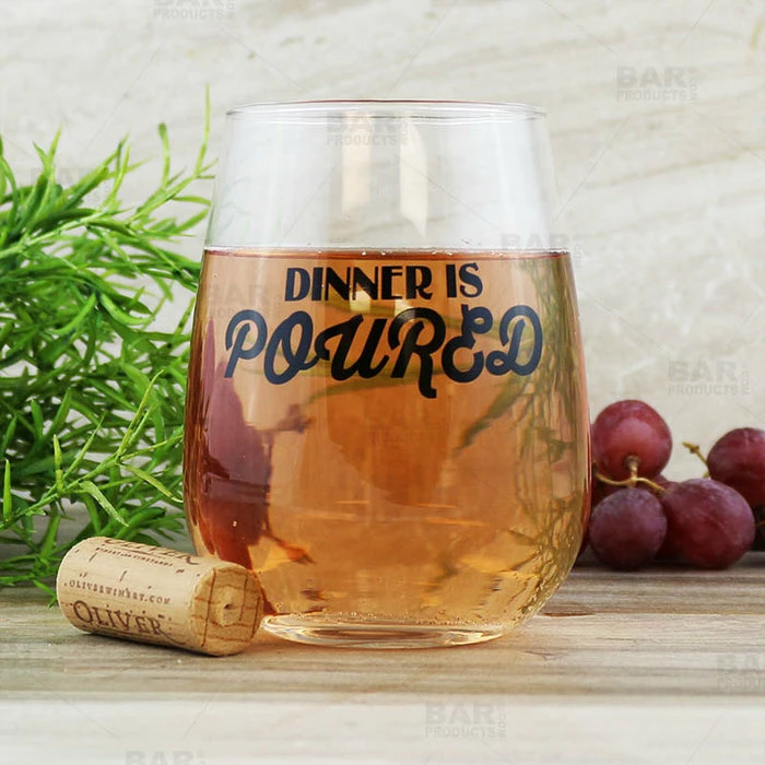 Wholesale ✔️ BarMan Dinner Is Poured Stemless Wine Glass 👏 2 Wholesale ✔️ BarMan Dinner Is Poured Stemless Wine Glass 👏 - Image 2