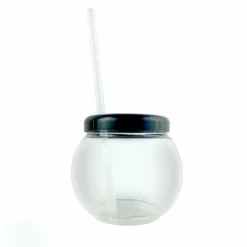 Outlet 😉 BarMan BarConic® Clear Fishbowl Plastic Drinkware - 20 Ounce - With Lid And Straw 🤩