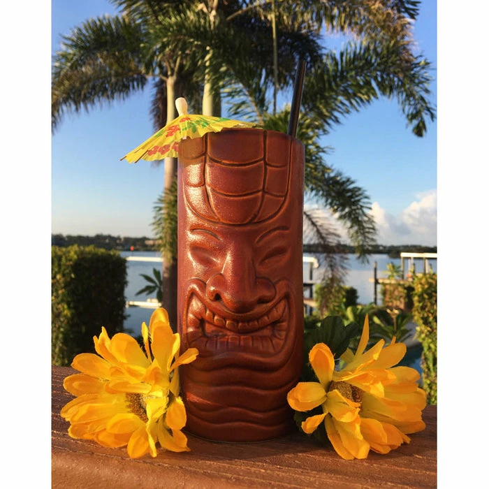 Hot Sale ⌛ BarMan BarConic® 12 Oz Tiki Drinkware - Grin 🎁 3 Hot Sale ⌛ BarMan BarConic® 12 Oz Tiki Drinkware - Grin 🎁 - Image 3