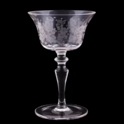 Cheapest 🔥 BarMan BarConic® Etched Vintage Cocktail Glass 4.5 Ounce 🔔 -Barman Sales Store etched cocktail cup clean black 700x700