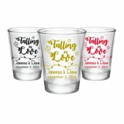 Brand new ⭐ BarMan CUSTOMIZABLE - 1.75oz Clear Shot Glass - Falling In Love 🔥