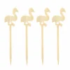 Hot Sale 😀 BarMan BarConic® Bamboo Flamingo Cocktail Picks - 100 Pack 👏